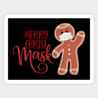 Gingerbread Face Mask Christmas 2020 Quarantine MERRY CHRIST-MASK Magnet